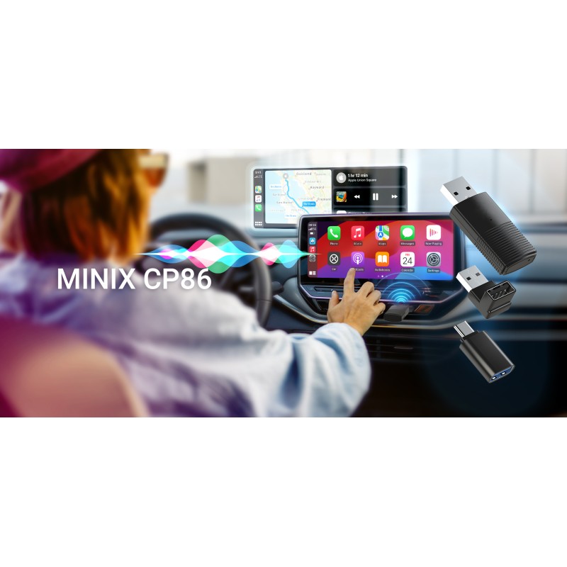 MINIX Car Wired to Wireless CarPlay USB Dongle - CP86 - Wired to Wireless CarPlay USB Dongle