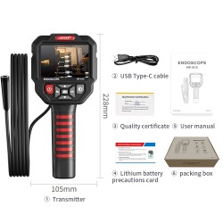 Noyafa Endoscope Camera - NF-615 - 3.5-inch IPS Screen, 1080P Resolution, IP67 Waterproof Lens & 5m Flexible Cable