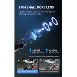 Noyafa Endoscope Camera - NF-615 - 3.5-inch IPS Screen, 1080P Resolution, IP67 Waterproof Lens & 5m Flexible Cable