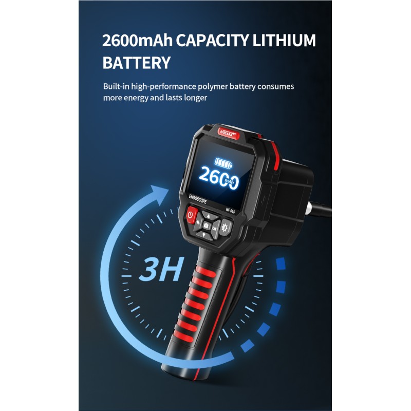 Noyafa Endoscope Camera - NF-615 - 3.5-inch IPS Screen, 1080P Resolution, IP67 Waterproof Lens & 5m Flexible Cable