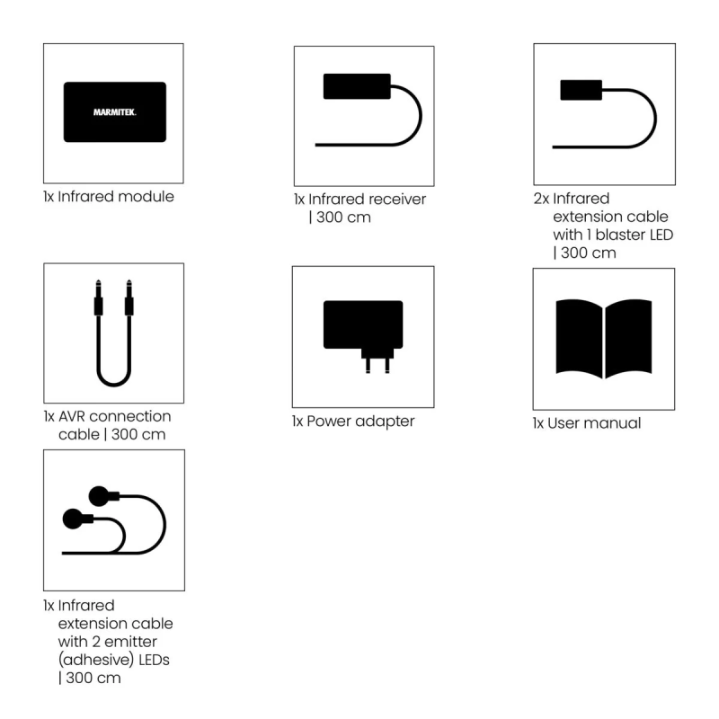 Marmitek IR Extender - 10 XTRA - Multi-Device up to 300m via Ethernet Cable IR Control — Buy in Cyprus with Fast Delivery