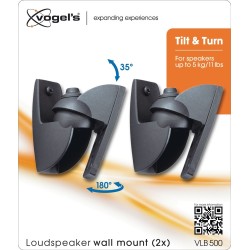 Vogels Wall Loudspeaker Support - VLB500 - Black (pair) — Buy in Cyprus with Fast Delivery