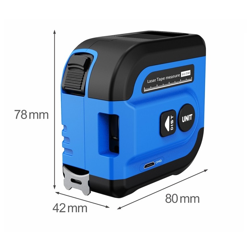 Noyafa Laser Tape Measurement Tool - NF-2260L - with Digital Display and 60m Range — Buy in Cyprus with Fast Delivery