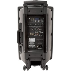 QTX 15'' Portable Karaoke & PA Speaker - QR15PA - 2x Wireless Microphones, Bluetooth USB & FM 178.848UK