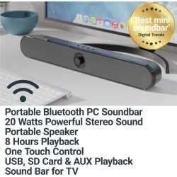 Majority ATLAS PC Soundbar - 20W BT & USB — Buy in Cyprus with Fast Delivery