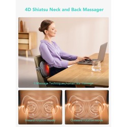 SKG Back-Waist-Neck Wireless Massager with Heat - T1-2 Pro - Back-Waist-Neck Wireless Massager with Heat