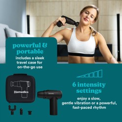 Homedics Mini Massage Gun - PGM-45BK - Mini Massage Gun — Buy in Cyprus with Fast Delivery