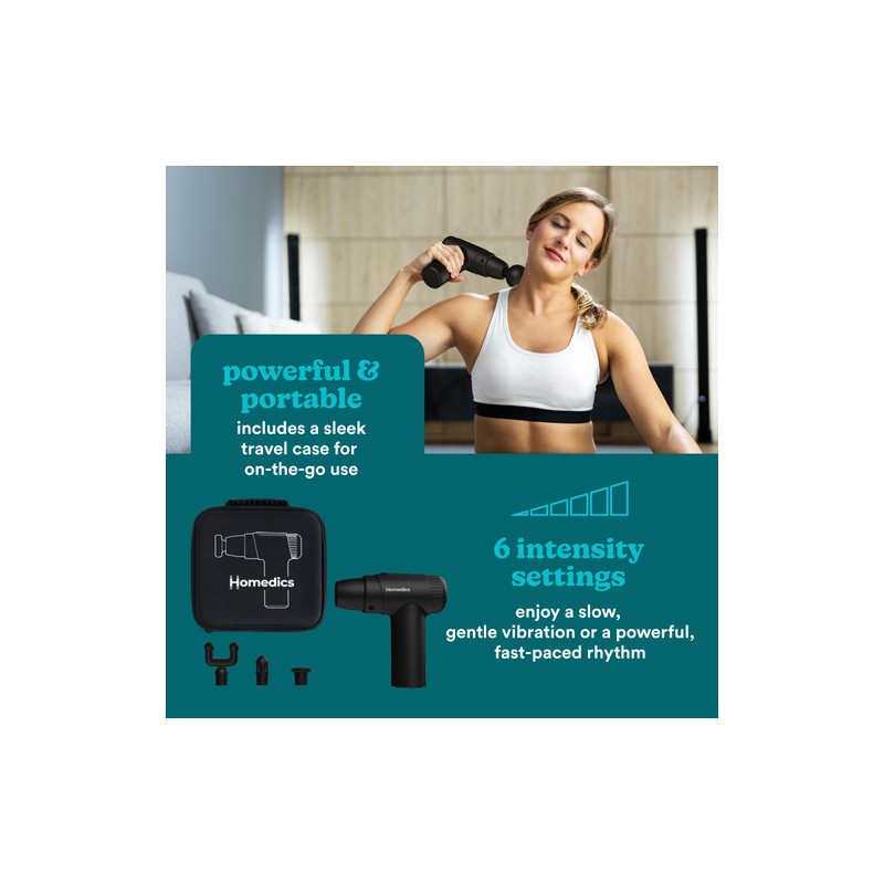 Homedics Mini Massage Gun - PGM-45BK - Mini Massage Gun — Buy in Cyprus with Fast Delivery