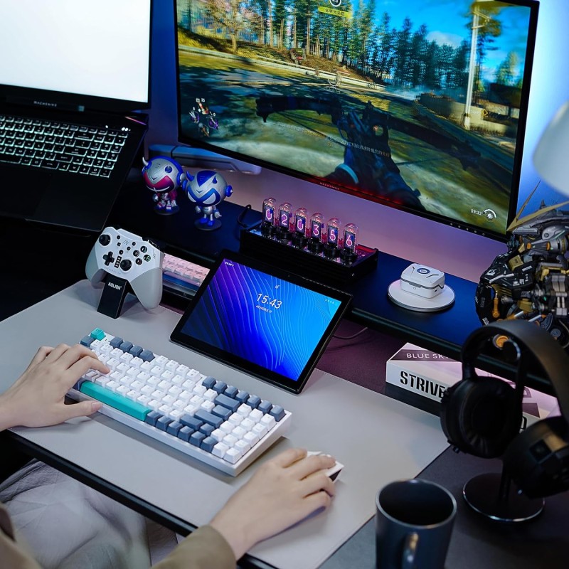 Machenike Grey Mechanical Gaming Keyboard 94 Brown Switch Keys - K500-B94 - Grey Mechanical Gaming Keyboard 94 Brown Switch Keys