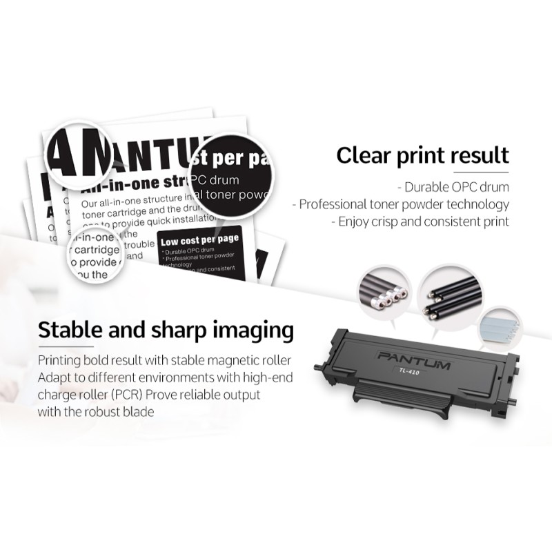 Pantum Toner Cartridge - TL-410 - 1500 Pages — Buy in Cyprus with Fast Delivery