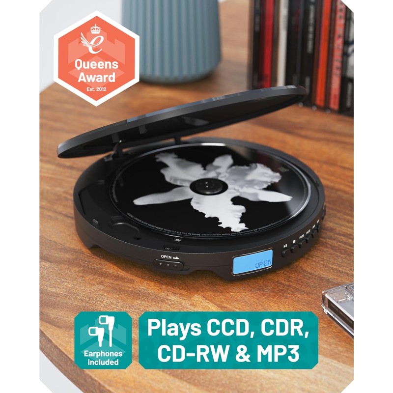 Majority Portable CD Player Oakcastle - CD10 - Incl. Earphones, 2x AA Line out — Buy in Cyprus with Fast Delivery