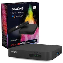 Strong Google TV Smart Box - LEAP-S3UK - with Dual Band Wi-Fi GoogleCast 4K Android — Buy in Cyprus with Fast Delivery