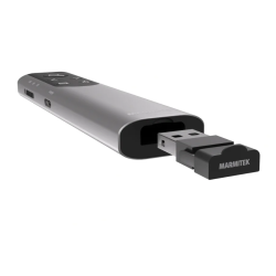Marmitek Wireless Presentation Remote with Digital Pointer, Zoom & Air Mouse USB-C A WPR 400