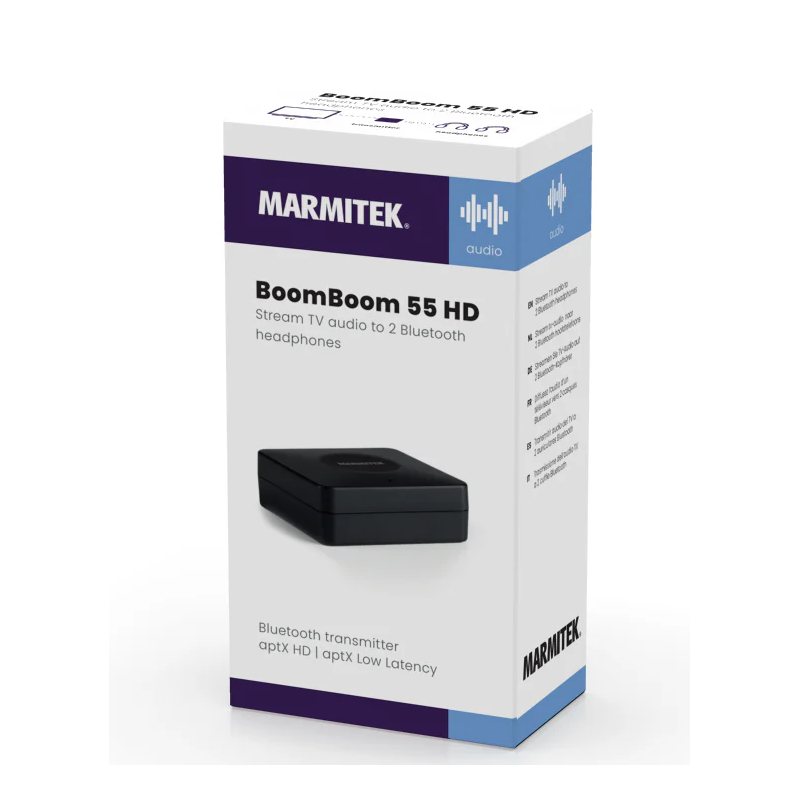 Marmitek Bluetooth Transmitter - BoomBoom 55 HD - Multipair AptX Optical port — Buy in Cyprus with Fast Delivery