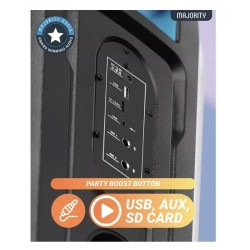 Majority Speakers Portable Karaoke - PULSE P4 - 420W Wireless Mic BT USB RGB UK — Buy in Cyprus with Fast Delivery