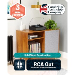 Majority Turntable Belt Drive & Integrated 20W Speakers - TT100 - Oakcastle — Buy in Cyprus with Fast Delivery