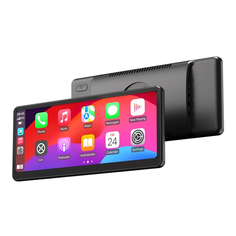 MINIX Car Monitor Touch - CP89-HD - 8.9' HD 60fps Wi-Fi Bluetooth AUX Speaker CarPlay Android Auto