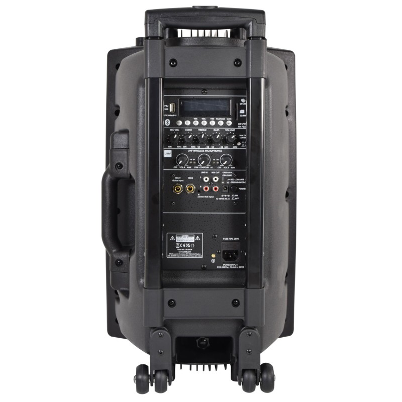 QTX Portable PA - QX12PA-Plus - Portable PA 12'' BT USB UHF Mic — Buy in Cyprus with Fast Delivery