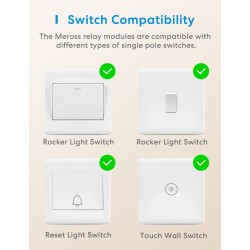 Meross HomeKit Smart Wi-Fi In-Wall Switch - MSS815MA-UN - 10A, Matter — Buy in Cyprus with Fast Delivery