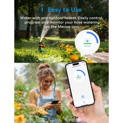 Meross Homekit Smart Wi-Fi Sprinkler Timer - MST100HK-EU - Meross Homekit Smart Wi-Fi Sprinkler Timer