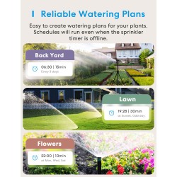 Meross Homekit Smart Wi-Fi Sprinkler Timer - MST100HK-EU - Meross Homekit Smart Wi-Fi Sprinkler Timer