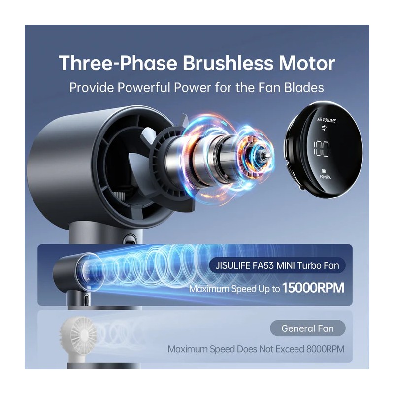 Jisulife Portable Personal Fan - Pro1 S - Black — Buy in Cyprus with Fast Delivery