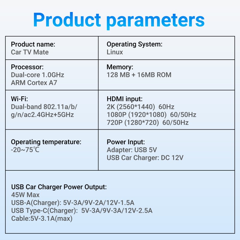 MINIX Car Media Hub - CA361 Plus - Wired to Wireless CarPlay Android Auto HDMI-IN USB Media Hub