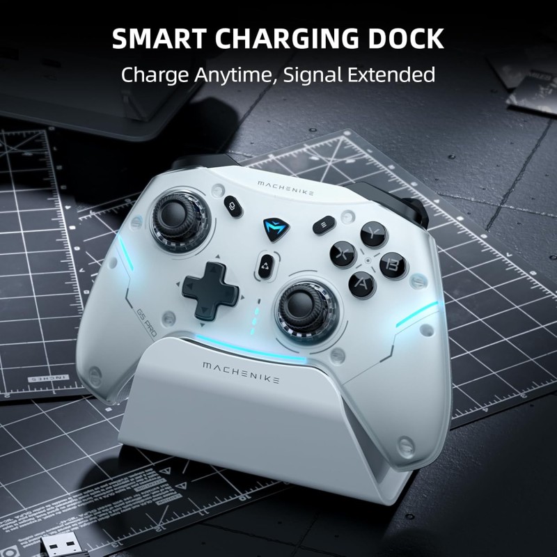 Machenike PC Gamepad - G5 PRO Max SE - Tri-mode 2.4GHz-BT-USB-C With Charging Base — Buy in Cyprus with Fast Delivery