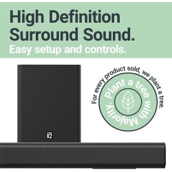 Majority Soundbar - K2 - 150W Wireless Subwoofer BT-USB-HDMI — Buy in Cyprus with Fast Delivery