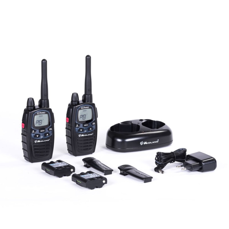 Midland PMR Radio Pair with Charging Dock - G7 Pro - PMR Radio Pair with Charging Dock — Buy in Cyprus with Fast Delivery