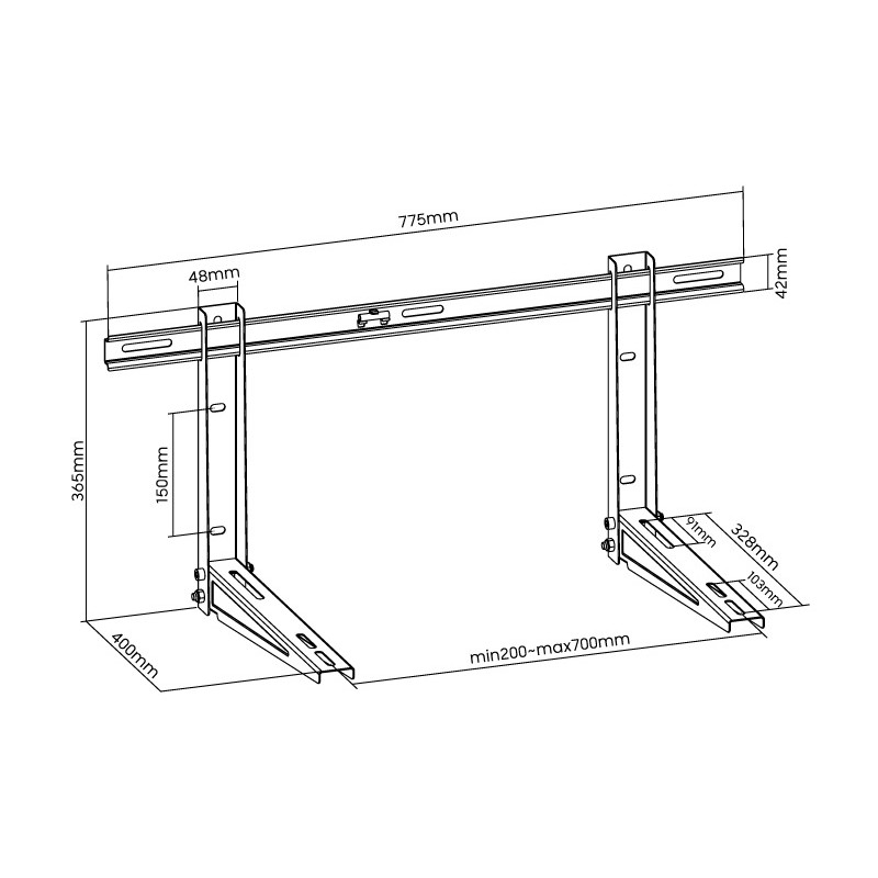 Superior Air Fix Pro - SUPSAW002 - Universal Air Condition Bracket — Buy in Cyprus with Fast Delivery