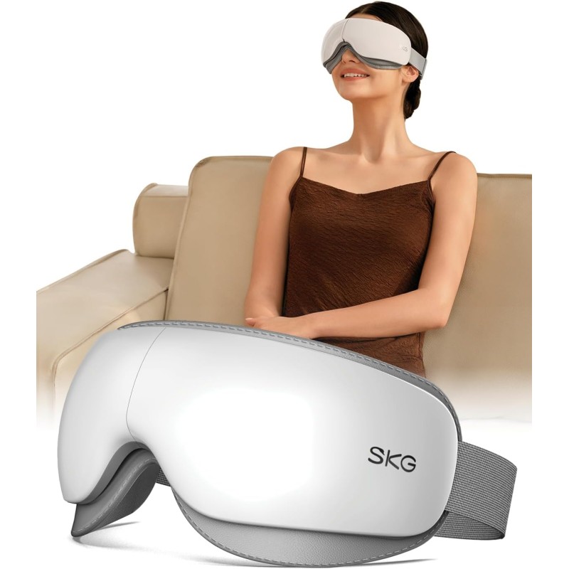SKG Eye Massager - ES500 - Skin Friendly-Hot Compress-Music-Black — Buy in Cyprus with Fast Delivery