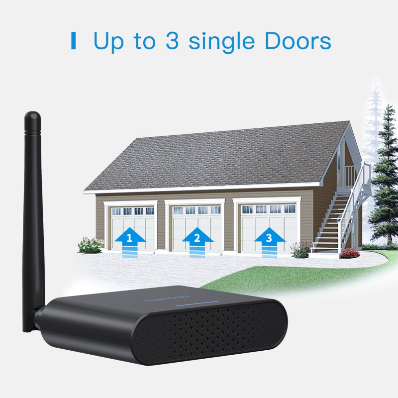Meross Homekit Smart Wi-Fi Garage Door Opener Up To 3 Garage Doors - MSG200HK-EU - Up To 3 Garage Doors