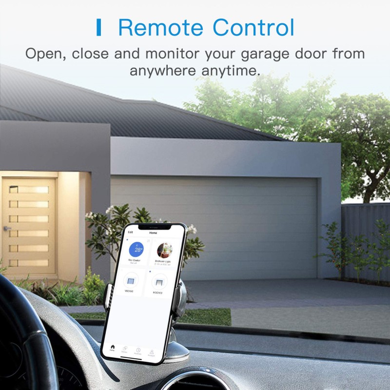 Meross Homekit Smart Wi-Fi Garage Door Opener Up To 3 Garage Doors - MSG200HK-EU - Up To 3 Garage Doors