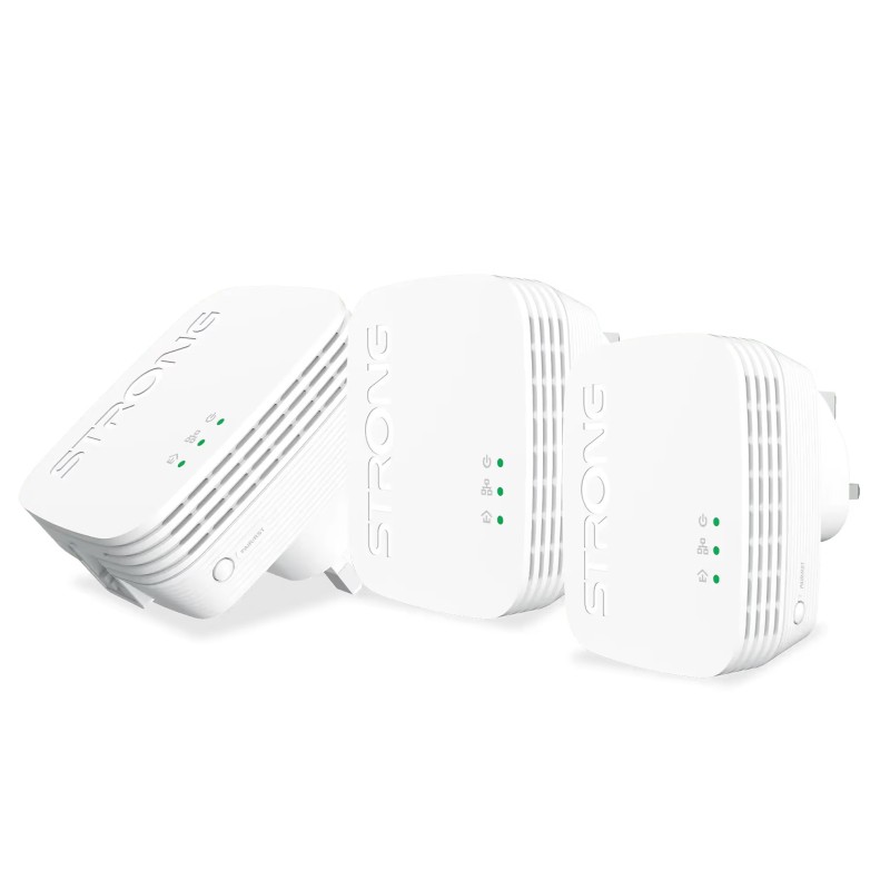 Strong Powerline Kit - AV1000 Mini - 1000Mbps UK Triple Pack — Buy in Cyprus with Fast Delivery