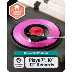 Majority Turntable - TT200 - Belt Drive & 2x External 50W Speakers (Oakcastle) — Buy in Cyprus with Fast Delivery