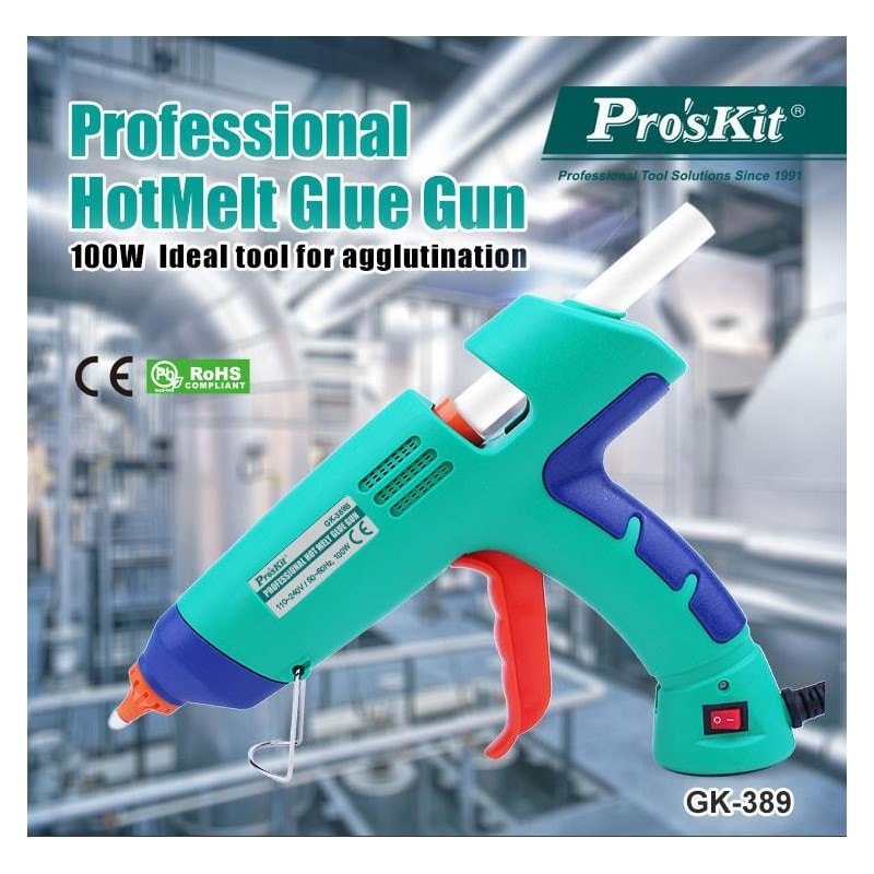 Proskit Guns Hot Glue Gun - GK-389 - 100W — Buy in Cyprus with Fast Delivery