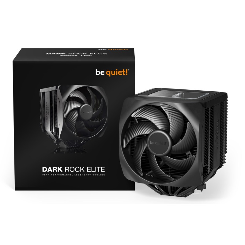 be quiet! Dark Rock Elite CPU Cooler - Dual 135mm PWM Fans - Black — Buy in Cyprus with Fast Delivery