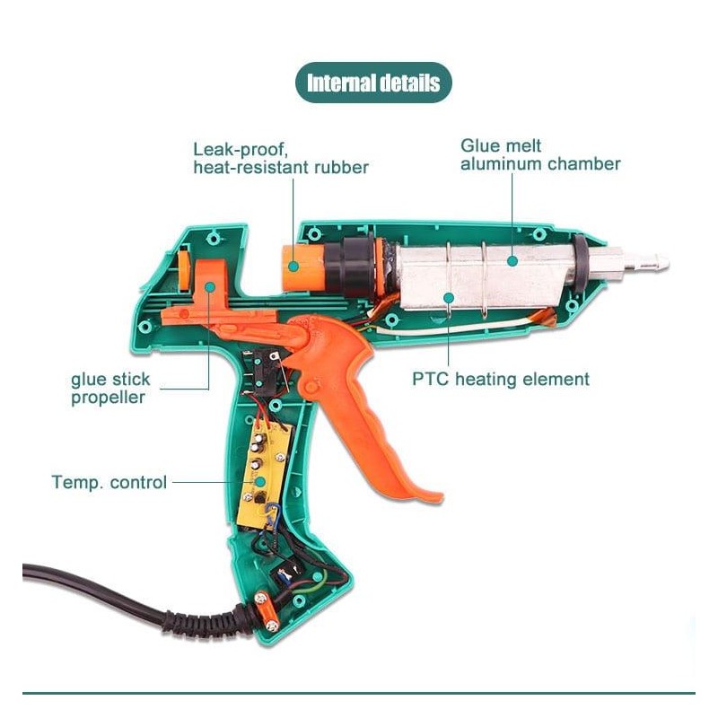 Proskit Guns Hot Glue Gun - GK-389 - 100W — Buy in Cyprus with Fast Delivery