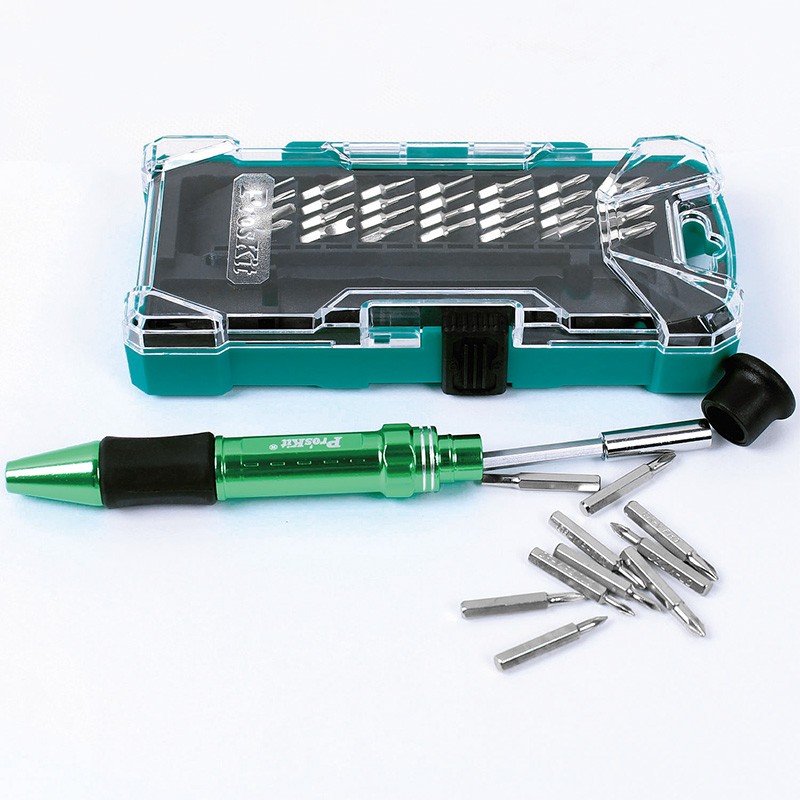 Proskit Screwdriver Precision Set - SD-9608 - 30pcs Aluminium Handle — Buy in Cyprus with Fast Delivery