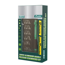 Proskit Screwdriver Precision Set - SD-9608 - 30pcs Aluminium Handle — Buy in Cyprus with Fast Delivery