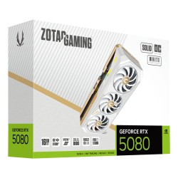 ZOTAC GAMING GeForce RTX 5080 SOLID OC - White - 16GB GDDR7 - 2640 MHz Boost — Buy in Cyprus with Fast Delivery