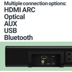 Majority Soundbar - K2 - 150W BT USB Optical HDMI Wireless Subwoofer Black (UK) — Buy in Cyprus with Fast Delivery