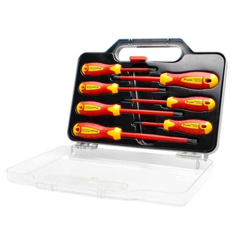 Proskit Screwdriver - SD-8012 - Insulated VDE Set of 7 pcs — Buy in Cyprus with Fast Delivery
