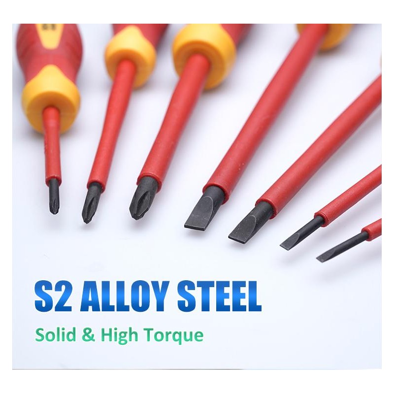 Proskit Screwdriver - SD-8012 - Insulated VDE Set of 7 pcs — Buy in Cyprus with Fast Delivery