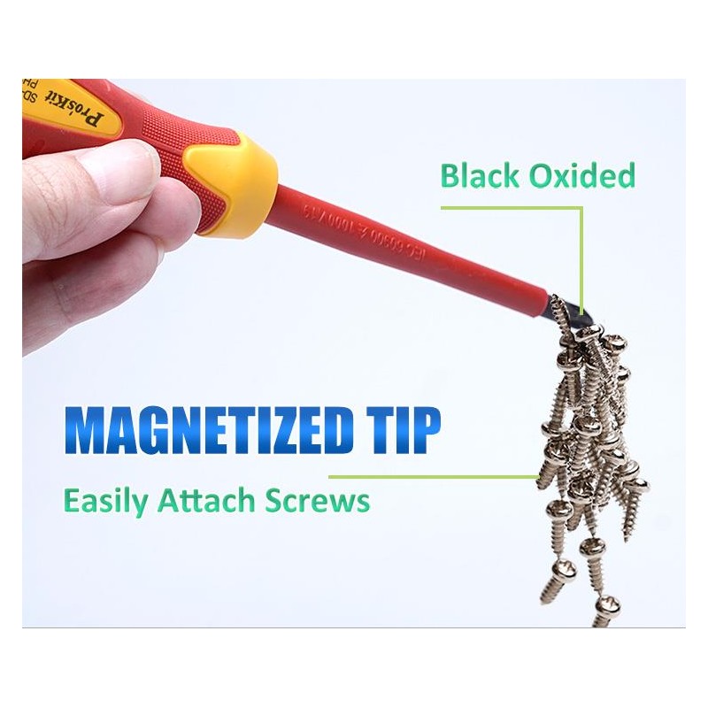 Proskit Screwdriver - SD-8012 - Insulated VDE Set of 7 pcs — Buy in Cyprus with Fast Delivery