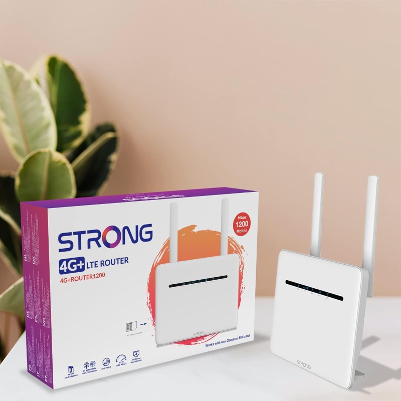 Strong Router - 4GROUTER1200UK - 4G LTE CAT6 Wi-Fi AC1200 with 4 Gigabit Ports — Buy in Cyprus with Fast Delivery