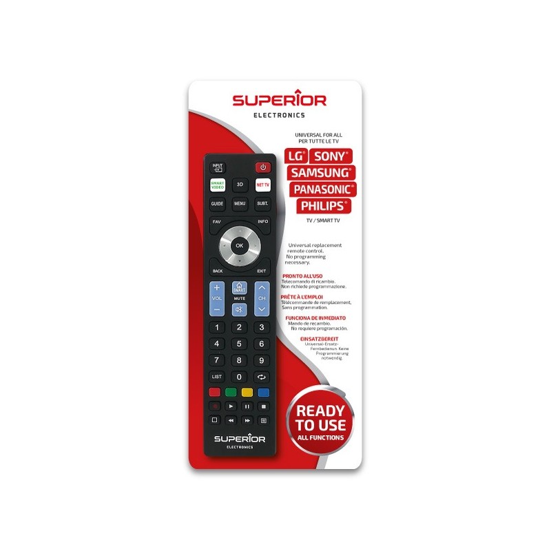 Superior Universal Remote - Ready5 - LG Samsung Sony Philips Panasonic SMART — Buy in Cyprus with Fast Delivery
