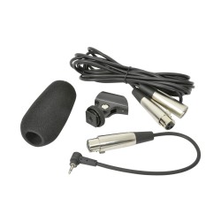 QTX Shotgun Microphone with Battery Short 173.638UK - SG300 - Shotgun Microphone with Battery Short 173.638UK