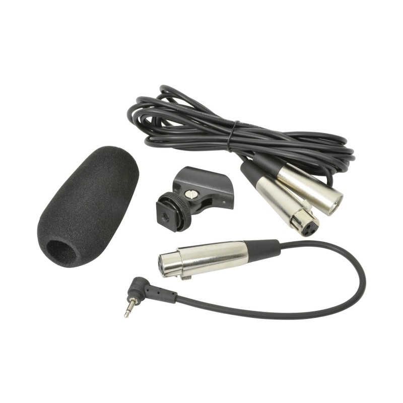 QTX Shotgun Microphone with Battery Short 173.638UK - SG300 - Shotgun Microphone with Battery Short 173.638UK